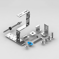 Support de montage de panneaux solaires en gros – Pince intermédiaire pour fixation sur toit pour sécuriser les panneaux solaires