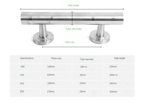 مقبض باب مزدوج الحلقة من الفولاذ المقاوم للصدأ 201 وسبائك الألومنيوم والحديد، مقبض للأبواب القديمة المضادة للسرقة، حرف معدنية - Product Image 5