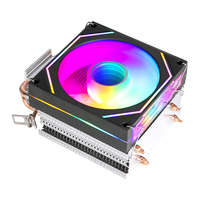 QiuzAim 2 caloducs 1700 CPU dissipateur de chaleur 9cm ventilateur 1366 1200 silencieux 4 broches contrôle de température LGA1151 1155 I5