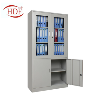 ตู้เก็บเอกสารเหล็กสำนักงานแบบบานเปิดกระจก - Product Image 3
