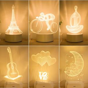 Lumière de nuit 3D créative personnalisable, lumière de Noël, décoration de chambre - Product Image 5