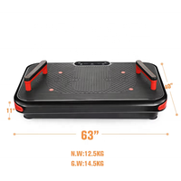 Plateforme vibrante verticale multifonction avec écran LED et télécommande, plateforme de fitness portable pour la maison, pour l'entraînement quotidien et le tonification