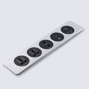 Embedded Design Tabletop Power Socket Customized Plug Power Strip for Meeting Room Desk