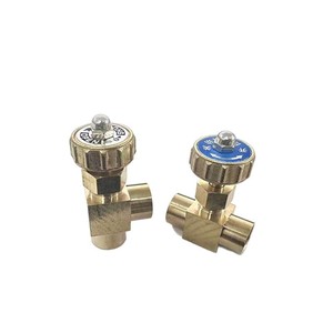 Nissin Copper Needle Valve 1/4 In 2-Way Gas Flow Control Throttle Valve Pneumatic Application - Product Image 4