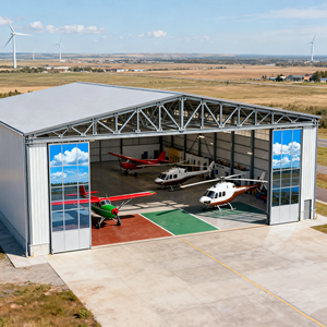 <span class=keywords><strong>Hangar</strong></span> d'avion préfabriqué moderne <span class=keywords><strong>en</strong></span> acier pour <span class=keywords><strong>petit</strong></span> avion, hélicoptère Cessna, stockage, grande portée, <span class=keywords><strong>kit</strong></span> de construction métallique galvanisé - Product Image 4