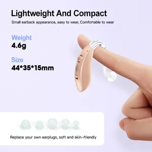 Lista de Precios de Audífonos Baratos Recargables Invisibles BTE para Adultos Mayores - Product Image 2