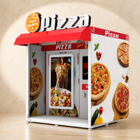 Distributeur automatique de pizzas pour cantine universitaire, cantine d'usine, robot à pizzas en libre-service, machine à pizzas chaudes, OEM ODM personnalisé