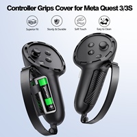 Housse de protection à poignée personnalisée avec couvercle de batterie pour la manette Meta Quest3s/Quest3 VR Accessoires Étui de protection en silicone