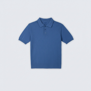 Camiseta Polo de Punto Acrílico 100% de Alta Calidad, Antiarrugas, Estilo Vietnamita, Cuello Redondo, Diseño Casual, ODM y OEM - Product Image 4