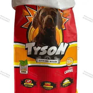 Nhà Máy Bán buôn thời trang rỗng Dog Cat túi thực phẩm 25kg 55lb 100LB Matte phim tráng PP dệt túi với Bopp nhiều lớp