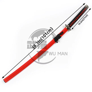 Katana <span class=keywords><strong>japonais</strong></span> en bois de 101 cm, épée de samouraï non affûtée, <span class=keywords><strong>Bokken</strong></span> pour cosplay et entraînement au kendo - Product Image 3
