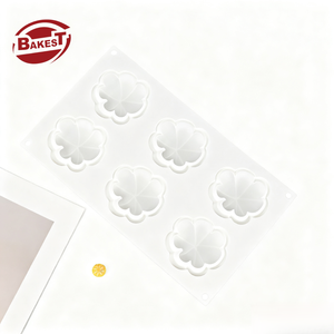 Molde de Silicona Resistente al Calor Ecológico de Alta Calidad, Molde para Pastel de Mousse con Forma de Pétalo de Nube, Postre Francés, Té de la Tarde, Reutilizable, Bolsa OPP - Product Image 3