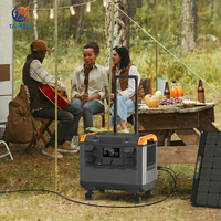 Estación de Energía Portátil de 3000W, Generador Solar LiFePO4, Central Eléctrica para Acampar al Aire Libre, Generador Solar Móvil