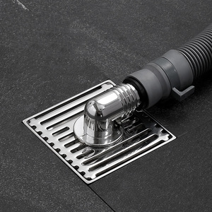 YOTO Drain de sol en acier inoxydable face arrière bambou Anti-odeur Anti-colmatage lévitation magnétique pour accessoires de salle de bain à domicile - Product Image 3