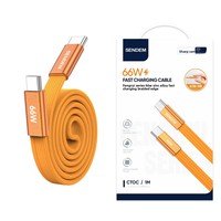 Câble de charge rapide tressé PD 35W 66W Type-C vers iOS Type-C vers Type-C 1M 2M Cordon de chargeur USB-C pour iPhone Android