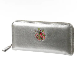 Luxury custom printed letter combination simple multi-<b>card</b> slot cow <b>leather</b> <b>credit</b> <b>card</b> <b>holder</b> zipper women's wallet - Product Image 5
