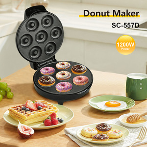   1200W 7-gaats <span class=keywords><strong>mini</strong></span> donutmachine, ontbijt-cupcake-<span class=keywords><strong>pan</strong></span>, cakepop-wafelmaker, donutmaker voor kinderen - Product Image 3