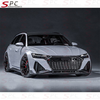 Kit carrosserie en fibre de carbone sèche SPC EM RS6 pour Audi RS6, kit aérodynamique en fibre de carbone sèche pour Audi RS6 2019-2024