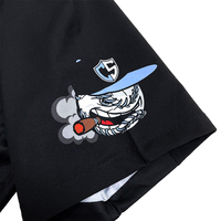 Veste de sport personnalisée noire 1/4 à fermeture éclair Baseball Sublimation séchage rapide course à pied chemises Cage pour hommes