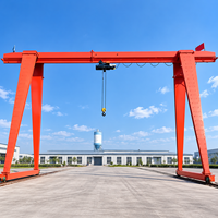 Pont roulant monopoutre 3 tonnes 220V 380V avec chariot motorisé sur rail pour salle d'outillage