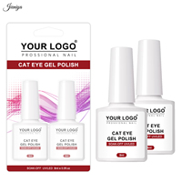 Lot de 2 vernis gel de voyage, emballage blister, couleur personnalisable, vernis gel UV effet œil de chat pour techniciennes professionnelles