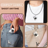Nueva Cámara Digital CCD de Bolsillo 2026, Mini Cámara Retro HD, Cámara Portátil con Llavero, Cámara para Viajes al Aire Libre X6 Mini Cámara SQ11
