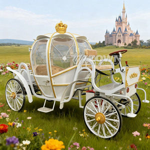 Nuevo Carroza de Caballos Eléctrica Profesional para Exteriores con Diseño de Calabaza para Navidad, Tamaño Real, Cenicienta - Product Image 5