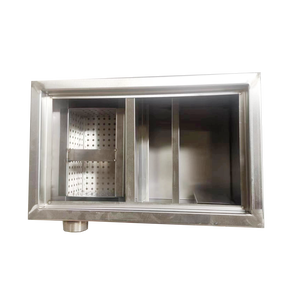 เครื่องแยกกากดักไขมันสแตนเลสแบบมี304สำหรับโรงแรมร้านอาหารอุปกรณ์ครัวเครื่องแยกกากดักไขมันแบบออกแบบได้ตามต้องการ - Product Image 5