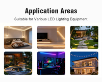 Alimentation électrique à découpage ultra-mince IP44 pour intérieur, entrée CA 12V 24V 200W, driver LED super fin et étroit