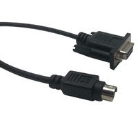 Mini-DIN 8-PIN Buchse auf RS232 DB9 Buchse PLC-Programmierkabel