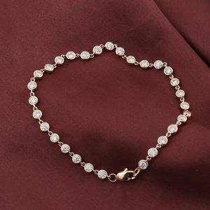 Bracelet en or 10 carats Provence Jewelry avec diamants ronds de 2,5 mm sertis en clos, diamants HPHT cultivés en laboratoire - Product Image 4