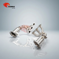 Collecteurs d'échappement en acier inoxydable pour Porsche GT3RS 2024 avec catalyseurs intégrés à haut débit, fixation directe par boulons