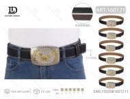 Fibbia per cintura placcata in argento, grande, rotonda, da 5,0 cm, per uomo e donna - Product Image 1