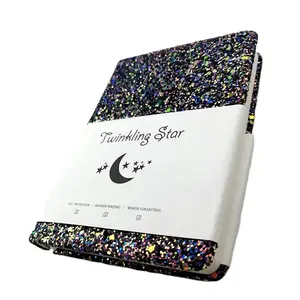 Borun Promotion Glitter College Notizbuch Konto buch Kunden spezifisches Binde buch Papier für Büro