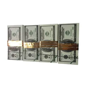 卸売100ドルゴールド紙幣USADOLLAR英国ポンドスターリング小道具の装飾のためのお金の源ハロウィーンDia de Muertos