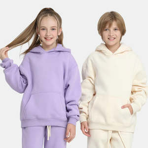 Ensemble survêtement enfant personnalisé avec logo, <span class=keywords><strong>sweat</strong></span> à capuche et pantalon de jogging en <span class=keywords><strong>polaire</strong></span> pour garçons et filles - Product Image 2