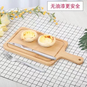 Tabla de cortar de bambú rectangular multifunción para cocina, tabla de cortar para frutas, queso, carne, bandeja para hornear - Product Image 4