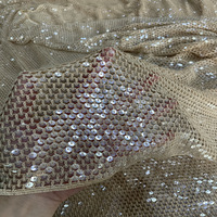 Broderie entièrement soluble dans l'eau + broderie de sequins de 7 mm pour robes, gowns, vêtements de mode, gilets, chaussures, sacs, chapeaux, tissus à sequins