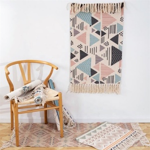 Boho Blanc <span class=keywords><strong>Tapis</strong></span> Marocain Coureur <span class=keywords><strong>Tapis</strong></span> Géométrique Porte Imprimé <span class=keywords><strong>Tapis</strong></span> et <span class=keywords><strong>Tapis</strong></span> Sol Paillasson Avec Gland - Product Image 6