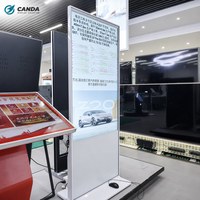 Écran tactile vertical TFT LCD de 55 pouces pour affichage numérique publicitaire, lecteur publicitaire pour entreprises en libre-service