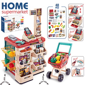 Commercio all'ingrosso di lusso casa supermercato <span class=keywords><strong>gioca</strong></span> Scanner carrello della spesa grande Set da cucina giocattolo, Set da cucina per bambini giocattolo finta di giocare, giocattolo da cucina - Product Image 5