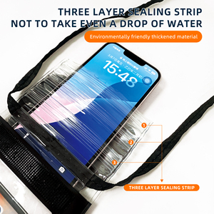 Accessoire pour téléphone portable, modèle privé, étui <span class=keywords><strong>étanche</strong></span> IPX8 transparent pour tous les smartphones - Product Image 4