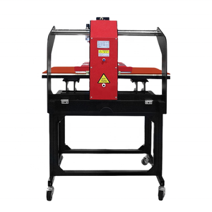 Presse à chaud semi-automatique intelligente à double plateau pneumatique, nouvelle grande taille pour les ateliers d'impression de vêtements - Product Image 1