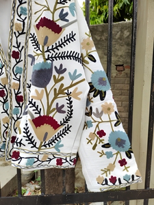 Attractive Hand Embroidered Suzani Long Jacket for Women Spring Bohemian <b>Boho</b> Gypsy Crewel Festival Special Gift - Product Image 2