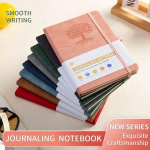 Custom Logo High-Value Tree Pattern Soft Leather Thickened Diary Business <b>Notepad</b> <b>A5</b> Gift - Product Image 4