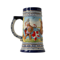 Vente en gros de mugs à bière en céramique gravés sur mesure, souvenirs du Danemark, pas chers