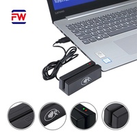 Lecteur de cartes magnétiques et NFC sans contact 2-en-1 FUWEI MSR98-RF pour 1 support certifié CE/FCC/ROHS USB/RS485/RS232