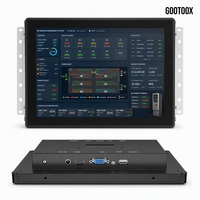 Monitor de pantalla táctil capacitiva empotrada de 7/10.1/13.3/15.6/21.5 pulgadas para consola de monitoreo de estabilidad de la red