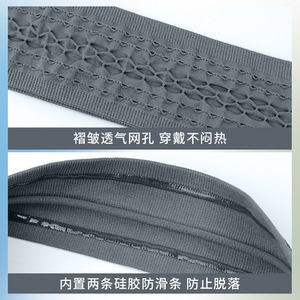 Running Quick Drying Headband Mesh Breathable Wide Elastic Sweatband For Sports Universal Use - Product Image 3