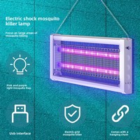 OMNI CATCH Meilleure qualité 395Nm Lampe anti-insectes LED violet-rouge pour utilisation en intérieur